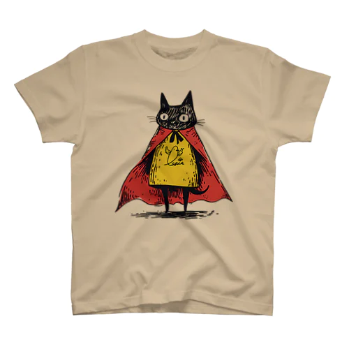 黒猫ヒーロー スタンダードTシャツ