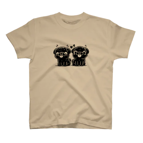 twin pug Regular Fit T-Shirt