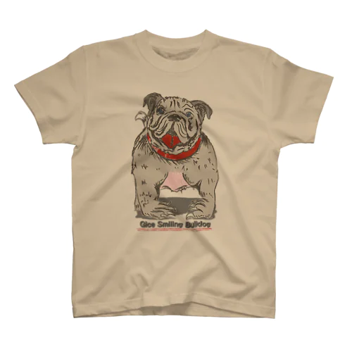 Gice Smiling Bulldog Regular Fit T-Shirt