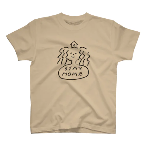 STAY HOMEくん(背景透明ver) Regular Fit T-Shirt