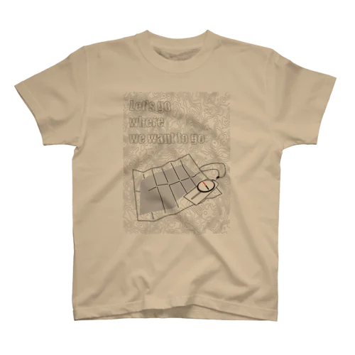 地図とコンパス スタンダードTシャツ