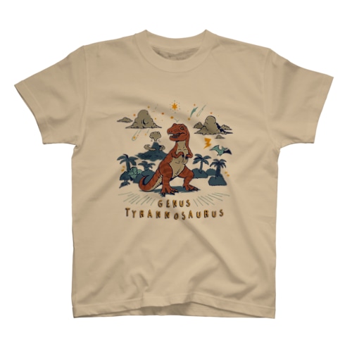 （薄色用）ティラノサウルス Regular Fit T-Shirt