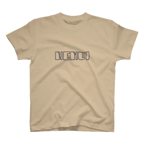 手レタリング NEMUI Regular Fit T-Shirt