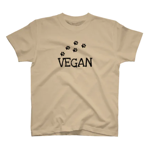 VEGAN 肉球デザイン スタンダードTシャツ