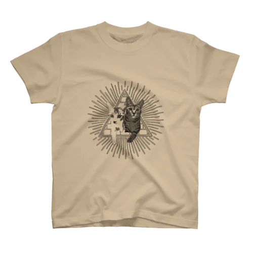 猫の秘密結社（白ぬき） Regular Fit T-Shirt