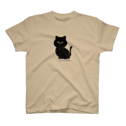 黒ねこクロワ Regular Fit T-Shirt