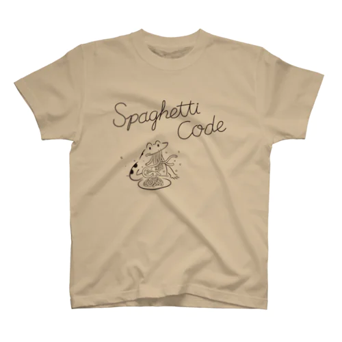 spaghetti code black スタンダードTシャツ