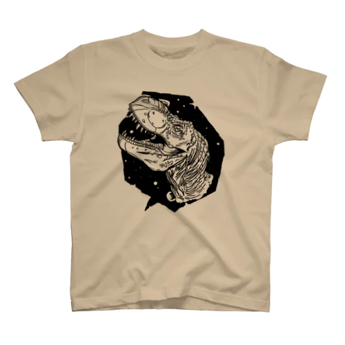 恐竜/白黒 Regular Fit T-Shirt