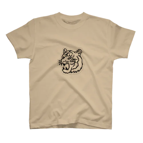 虎の顔 티셔츠