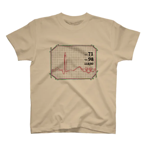 心電図 Regular Fit T-Shirt