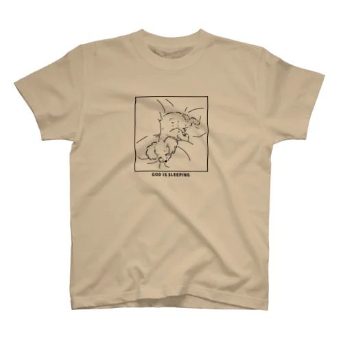 寝ているトイプードル Regular Fit T-Shirt