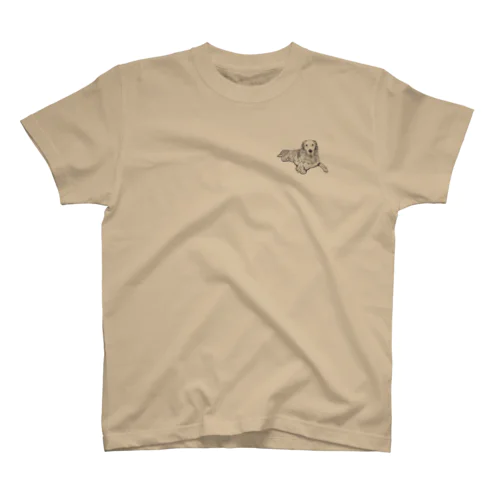 『おててグニッ』× golden retriever スタンダードTシャツ