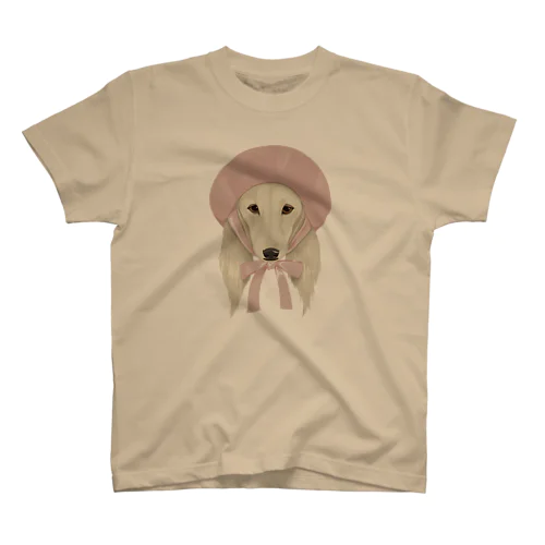 Saluki×ベレー帽 スタンダードTシャツ