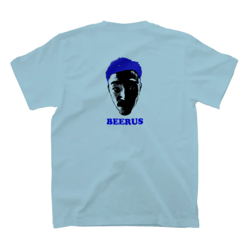 THE BEERUS FACE  ブルー Regular Fit T-Shirt