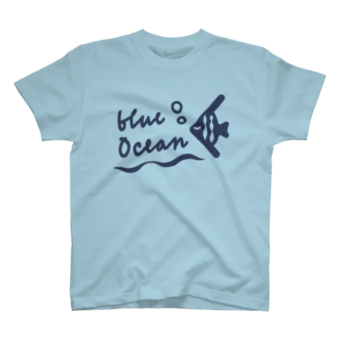 「Dreamin' Her」蒼<blue ocean>Tシャツ Regular Fit T-Shirt