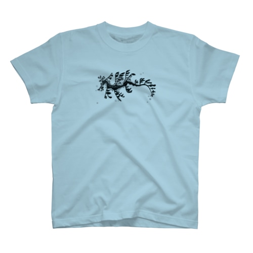 リーフィーシードラゴン　白黒 Regular Fit T-Shirt