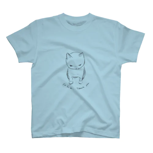 怒ってるネコ Regular Fit T-Shirt