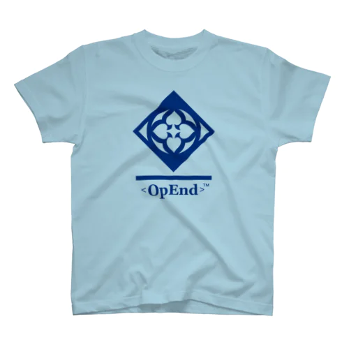 【OpEnd】KAMON Front Blue スタンダードTシャツ