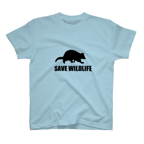 SAVE WILDLIFE POSSUMデザイン Regular Fit T-Shirt