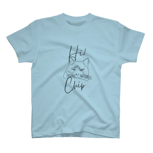 保護猫ちっぷの世界「Hi!Chip」 Regular Fit T-Shirt