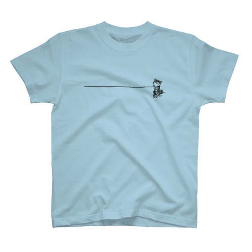 イヤイヤ柴犬（黒柴） Regular Fit T-Shirt