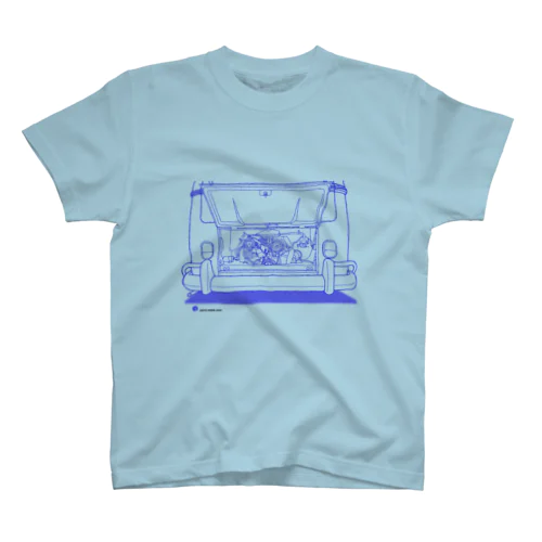 VW バス type2 エンジン スタンダードTシャツ