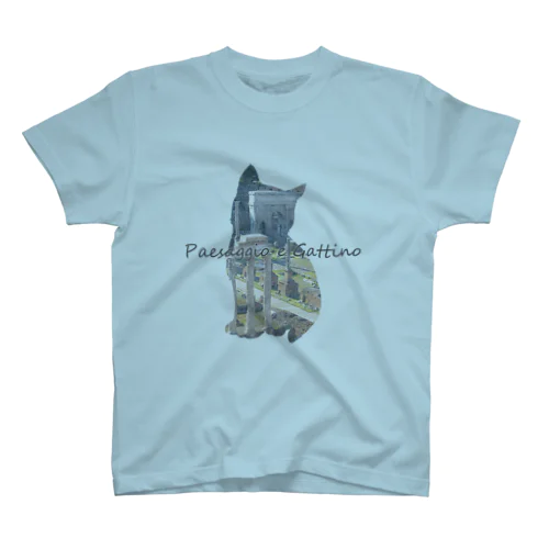 Paesaggio e gatto-Foro Romano スタンダードTシャツ