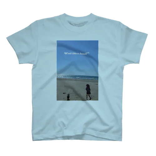 Work like a beach Regular Fit T-Shirt