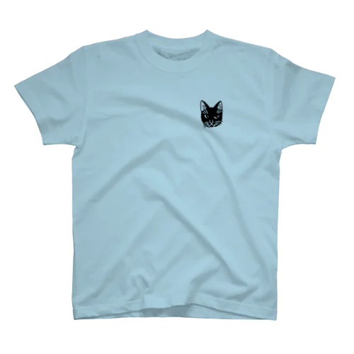 黒猫ジジ　ワンポイント Regular Fit T-Shirt