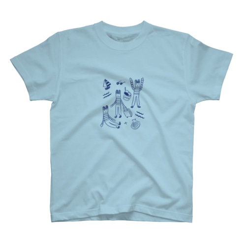 夏を楽しもうTシャツ（絵小さめ） Regular Fit T-Shirt