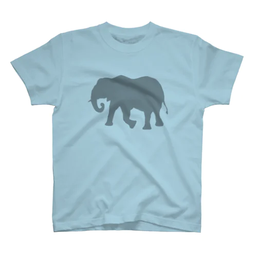 ゾウ_ GRAY スタンダードTシャツ