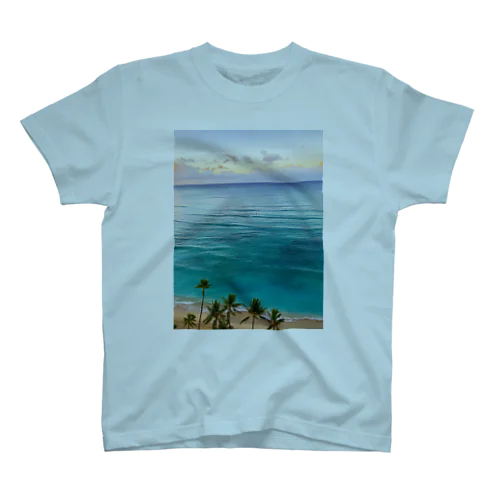 Hawaii Waikiki morning  自分で撮ったハワイシリーズ。 Regular Fit T-Shirt