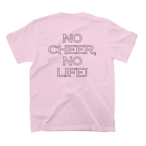 NO CHEER,NO LIFE!背面ロゴ Regular Fit T-Shirt