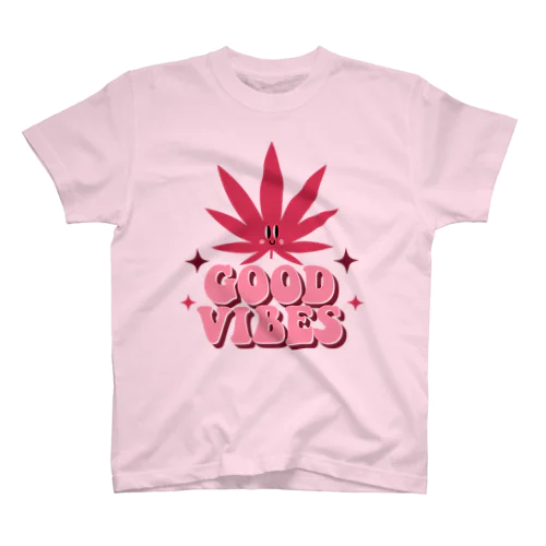 GOOD VIVES グッドバイブス 大麻 マリファナ カナビス ヘンプ ガンジャ Regular Fit T-Shirt