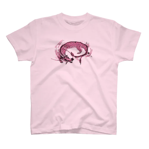 ピンクの竜 Regular Fit T-Shirt
