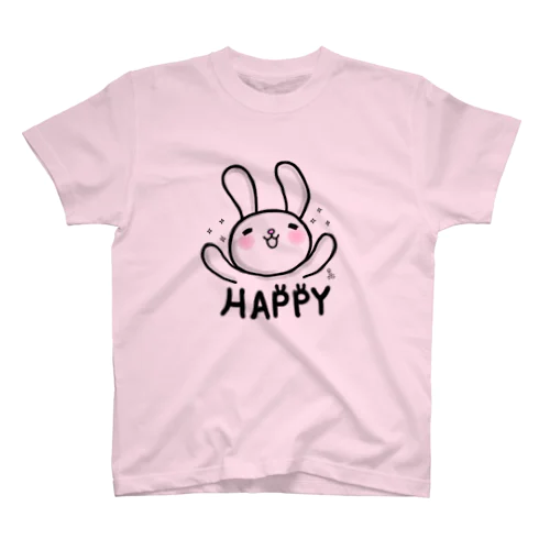 HAPPYお祝いうさぎ Regular Fit T-Shirt