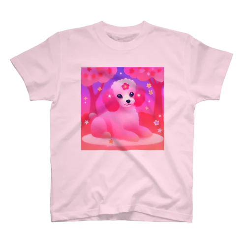 お花見犬 Regular Fit T-Shirt