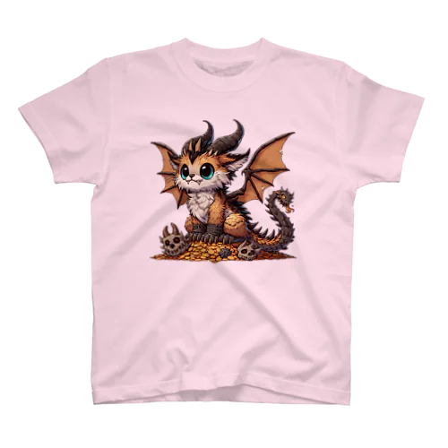 猫ドラゴン　背景透過ver Regular Fit T-Shirt