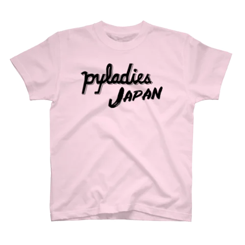 PyLadies Japan 黒文字ver スタンダードTシャツ