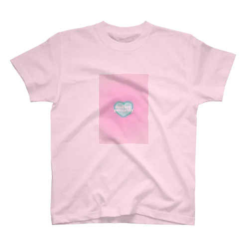 Good bye, patriarchy - pink × green heart Regular Fit T-Shirt