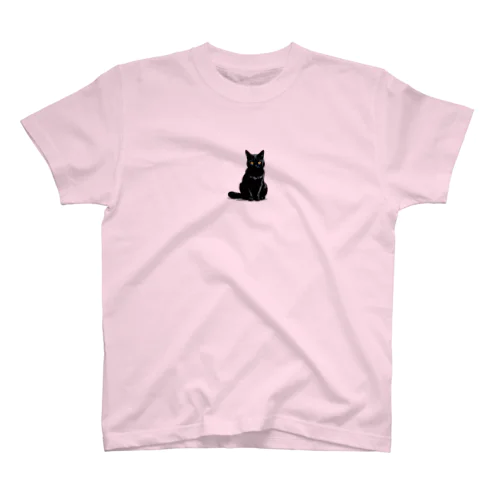 黒猫の思い (=^・^=) Regular Fit T-Shirt