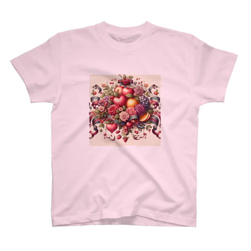 薔薇とフルーツのSweetな香り Regular Fit T-Shirt