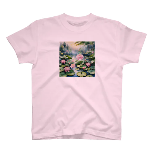 蓮の花と妖精 スタンダードTシャツ