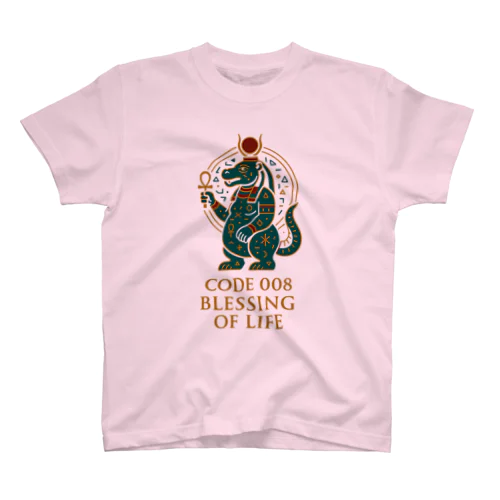 【エジプト神】GUARDIAN OF BIRTH - CODE 008｜命を護る母なる獣神Tシャツ／再生×神話アート Regular Fit T-Shirt