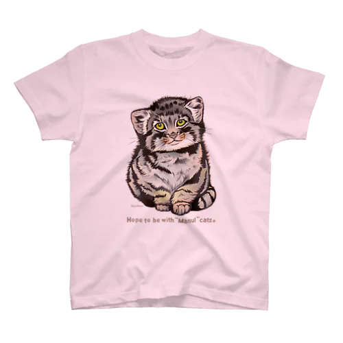 Manul＊こまぬるちょこん Regular Fit T-Shirt