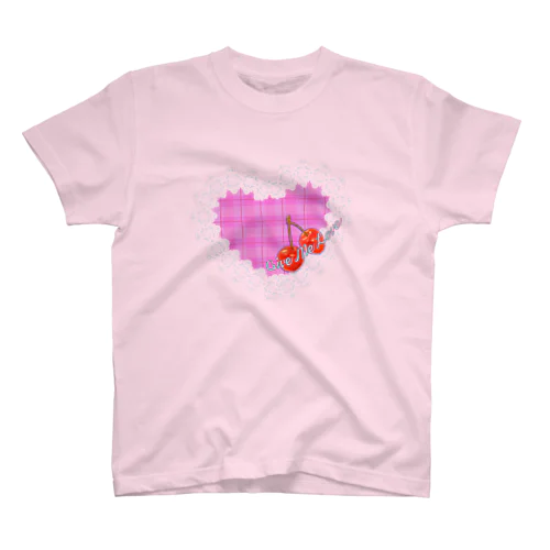 レース&ハート(Give me love) Regular Fit T-Shirt