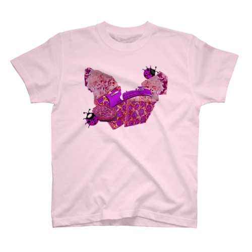 ピンクてんとう虫ピザ Regular Fit T-Shirt