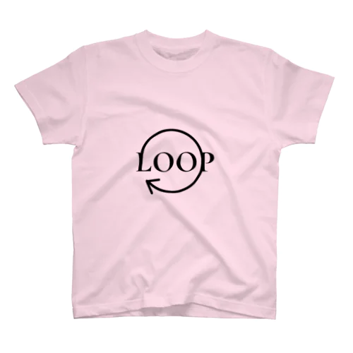 黒ロゴ(LOOP) スタンダードTシャツ