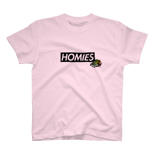 BASSHOMIES(バスホーミーズ)ボックスロゴ ブラックバス バス釣り Regular Fit T-Shirt