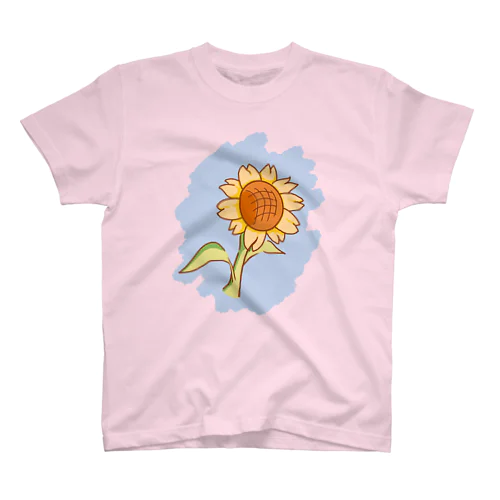 夏といえば向日葵(空色) スタンダードTシャツ